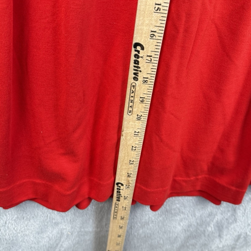 Boden Dress Women 8 Red Ponte Knit Belted Fit & Flare S/S Stretch Casual Classic - Picture 11 of 14